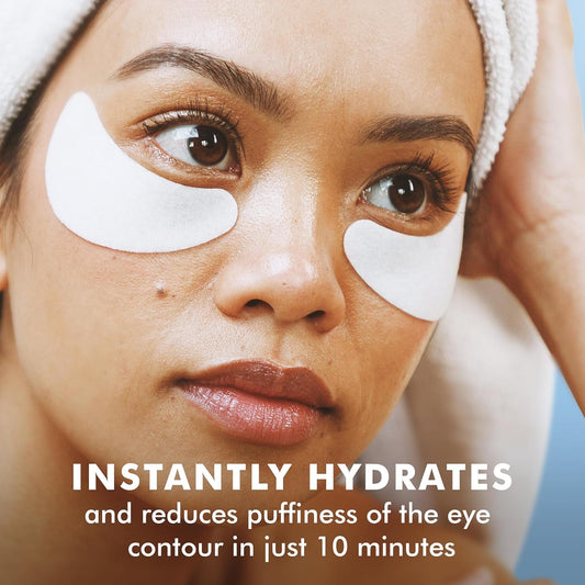Hydro Cool Firming under Eye Patches with Peptides and Coenzyme Q10 Instant Cooling Relief for Tired Puffy Eyes, 16 Pairs